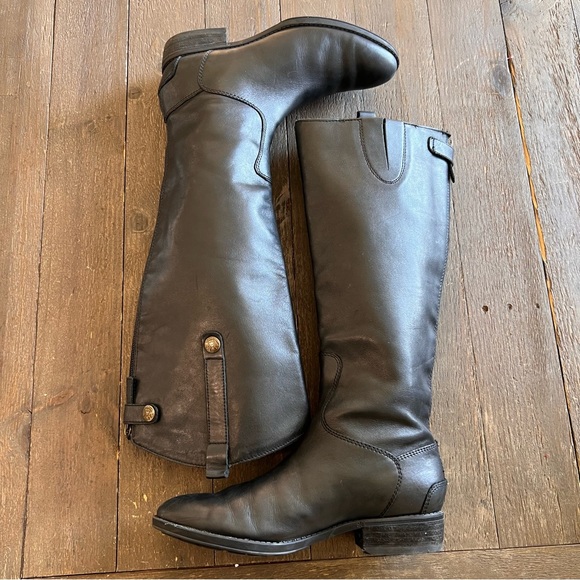 Sam Edelman
Penny Black Leather Back Zip Block Heel Riding Boots Size 7 - Picture 10 of 17